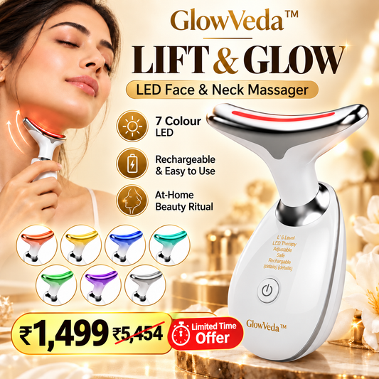 GlowVeda™ Neck and Face Lifting Wrinkle Removal Massager Skin Firming Device.
